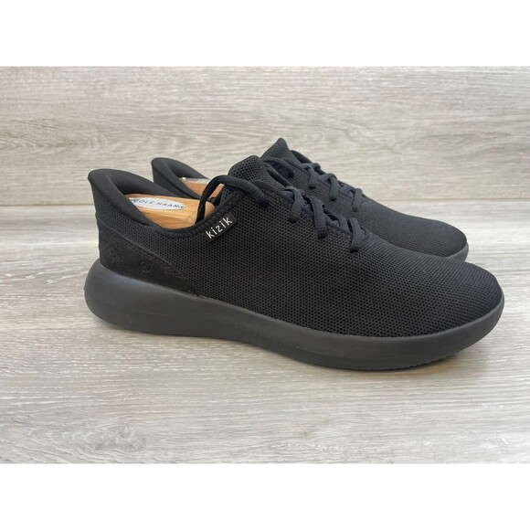 Kizik Madrid Eco Womens Shoes Athletic Running Sneaker LaceUp Knit 9.5 Black - Picture 1 of 10